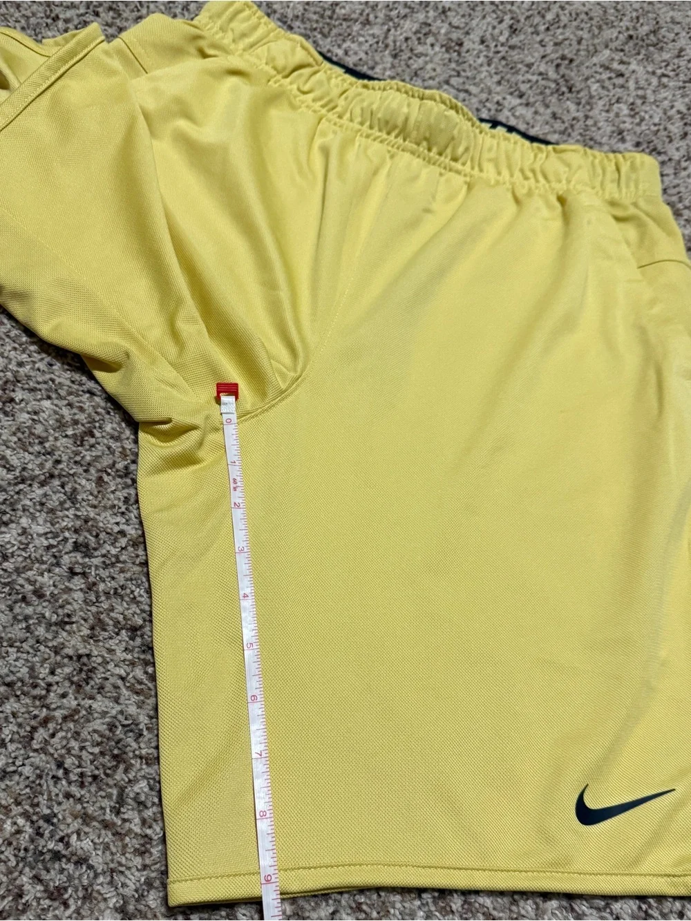 Nike Dri-Fit Tour Yellow Park III Athletic Shorts Mens Small